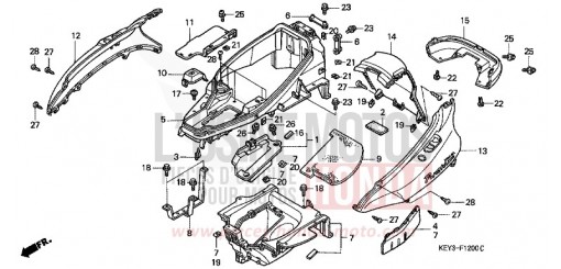 HOUSSE DE CARROSSERIE/COMPARTIMENT A BAGAGES FES125Y de 2000